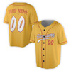 Custom Name, Team Name, Number Black & Orange Solid Pattern, Multicolor Baseball Jersey - Adult, Youth, Kid