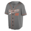 Custom Name, Team Name, Number Black & Orange Solid Pattern, Multicolor Baseball Jersey - Adult, Youth, Kid
