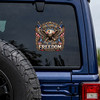 Freedom 250 Years USA Eagle 1776-2026 Patriotic Car Window Vinyl Decal