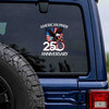 American Pride 250th Anniversary 1776-2026 USA Eagle Car Window Vinyl Decal