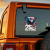 America Eagle 250 Years of Freedom 1776-2026 Patriotic Car Window Vinyl Decal