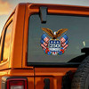 USA 250th Anniversary 1776-2026 Eagle Flag Patriotic Car Window Vinyl Decal