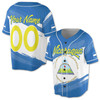 Personalize Name Number Nicaragua Flag Flag Coat of Arms Baseball Jersey S-5XL