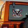 USA 250 Years Freedom 1776-2026 Patriotic Eagle Flag Car Window Vinyl Decal