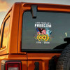 USA 250 Years Freedom 1776-2026 Statue of Liberty Sunflower Car Vinyl Decal