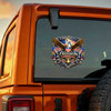 250 Years of Freedom 1776-2026 Patriotic Floral Eagle USA Shield Vinyl Decal