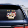 USA 250 Years 1776-2026 Diamond Jewel Style Patriotic Eagle Flag Vinyl Decal