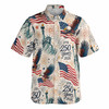 USA 250 Years 1776-2026 Eagle Liberty Patriotic Button Down Shirt S-5XL