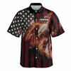 Custom Name USA 250 Years 1776-2026 Fire Eagle Button Down Shirt S-5XL