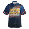 USA 250 Years 1776-2026 Galaxy Eagle Patriotic Button Down Shirt S-5XL