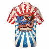 USA 250th Anniversary 1776-2026 Distressed Eagle Button Down Shirt S-5XL