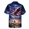 USA 250 Years 1776-2026 Lightning Eagle Landmarks Button Down Shirt S-5XL