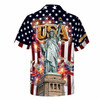 USA 250th Statue of Liberty Patriotic Celebration Button Down Shirt S-5XL