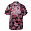 Tropical America 250th Anniversary Floral Patriotic Button Down Shirt S-5XL