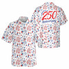 Fireworks America 250th Anniversary Patriotic Party Button Down Shirt S-5XL