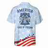 Personalized Liberty Bell Statue of Liberty Patriotic Button Down Shirt S-5XL