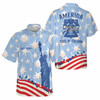 Personalized Liberty Bell Statue of Liberty Patriotic Button Down Shirt S-5XL