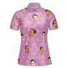 Customize Funny Pattern Option With Your Face Photo Women's Polo Shirt S-5XL