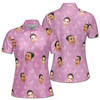Customize Funny Pattern Option With Your Face Photo Women's Polo Shirt S-5XL