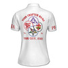 Custom York Rite Eastern Star OES Mason Chapter Name Logo Women's Polo Shirt S-5XL