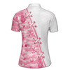 Personalized Pink Camo Golf Ball Club Graphic Custom Name Women's Polo Shirt S-5XL