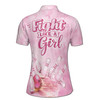 Fight Like A Girl Pink Breast Cancer Bowling Polo Shirt Custom Name Women's Polo Shirt S-5XL