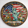 USA 250th Anniversary Lady Liberty With Flowers Spare Tire Cover