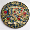 USA Anniversary 250 Years of Freedom Floral Spare Tire Cover