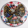Vintage US Flag Stars and Eagle 250 Years of Freedom Spare Tire Cover