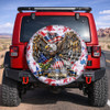 Vintage US Flag Stars and Eagle 250 Years of Freedom Spare Tire Cover
