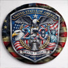 Patriotic United States 250 Years Freedom Icons Spare Tire Cover