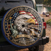 Vintage Patriotic American Icons 250th Celebration Spare Tire Cover