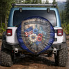 USA  250 Years of Freedom Liberty Floral Spare Tire Cover