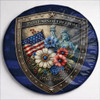 USA  250 Years of Freedom Liberty Floral Spare Tire Cover
