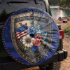 USA  250 Years of Freedom Liberty Floral Spare Tire Cover