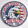 Vintage American Flag Eagle 250th Anniversary Spare Tire Cover