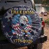 Celebration 250 Years of Freedom Fireworks Eagle Spare Tire Cover