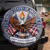 Celebration USA 250th Anniversary Liberty Eagle Torch Spare Tire Cover
