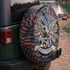 Freedom USA 250th Anniversary Silver Eagle Spare Tire Cover