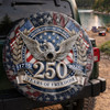 Freedom USA 250th Anniversary Silver Eagle Spare Tire Cover