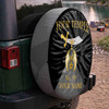 Custom Shriners Symbol Masonic Pyramid Background Black Yellow Spare Tire Cover