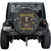 Customized Wings Down Scottish Rite 33° Masonic Floral Pattern Spare Tire Cover