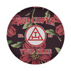 Customized Royal Arch Symbol Masonic Floral Pattern Black Red Spare Tire Cover