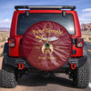 Custom Shriners Symbol Masonic Pyramid Background Red Yellow Spare Tire Cover