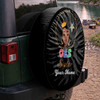 Customized OES Sistar Symbol Masonic Crown Queen Black Spare Tire Cover