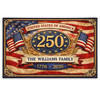 America 250th Anniversary Custom Name Doormat Patriotic 1776-2026 Welcome Mat
