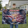 Custom Pets Photo Celebrating 250 Years US Freedom House Flag