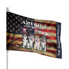 Personalized Pet Photo and Name Celebrating America 250th of Freedom House Flag