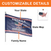 Personalized Family Name America 250th Anniversary1776-2026 House Flag