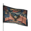 Personalized Family Name America's 250th Anniversary Eagle Liberty House Flag